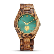 Load image into Gallery viewer, Uniek Houten Horloge voor Vrouwen: Elegante Kwartsbeweging met Stijlvolle 20mm Band - wisheswinkel
