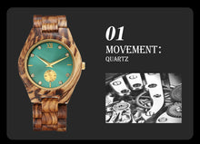 Load image into Gallery viewer, Uniek Houten Horloge voor Vrouwen: Elegante Kwartsbeweging met Stijlvolle 20mm Band - wisheswinkel
