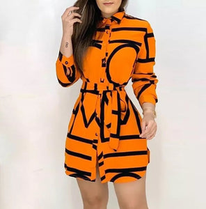 Fashion jurk Orange - wisheswinkel